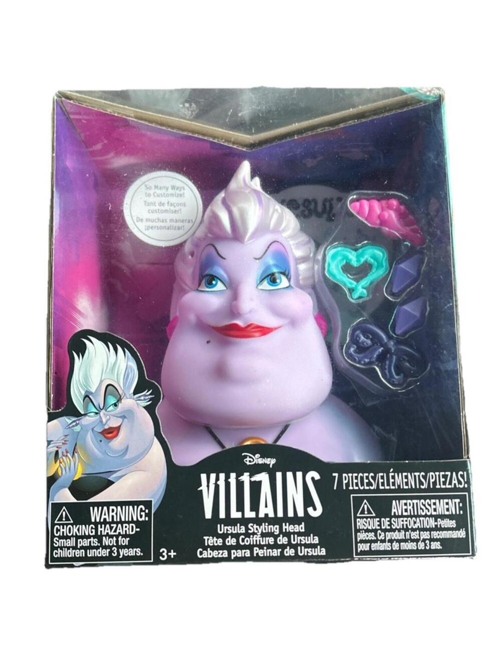 Disney Villains Ursula 10-inch Styling Head 16 Pieces The Little Mermaid